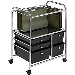 Honey Can Do 5-drawer Rolling File Cart