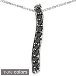 Malaika Sterling Silver 1/3ct TDW Diamond Necklace