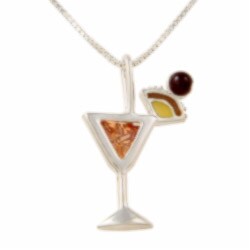 Silvermoon Sterling Silver Mai Tai Cubic Zirconia Necklace