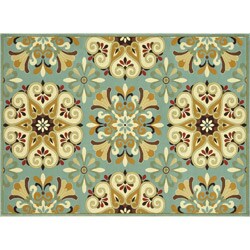 Chime Blue/ Multi Rug (3'10 x 5'7)