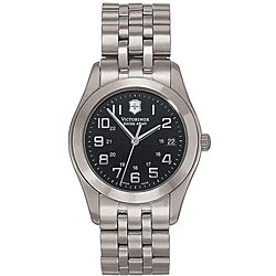 Swiss Army Men's 'Alliance' Titanium Black Dial Watch