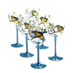 Certified International Morning Song 18-oz Wine Glasses (Set of 6)