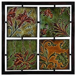 Naples Flowers and Vines Metal Wall Art