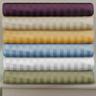 Egyptian Cotton 400 Thread Count Stripe Sheet Set