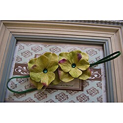 Madeline and Company Green Double Dainty Flowers Headband