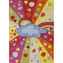 Hand-tufted Horizon Alliyah Kids Multicolor Wool Rug (5' x 8')