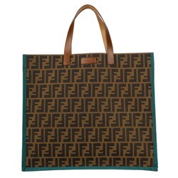 Fendi Zucchino Canvas Colorblock Tote Bag 