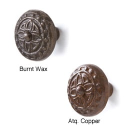 Set of 6 Recycled Iron Emma Knobs (India)
