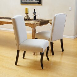 Christopher Knight Home Crown Top Beige Dining Chairs (Set of 2)