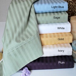 Egyptian Cotton 400 Thread Count Stripe Duvet Set
