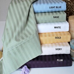 Egyptian Cotton Stripe 400 Thread Count Pillowcases (Set of 2)