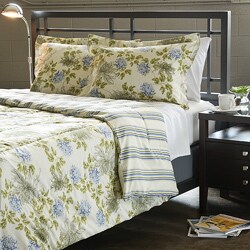 Water Flower Ivory Full/ Queen-size Comforter Set