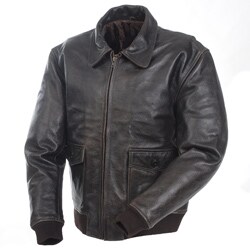 Mossi Men's 'A-2 Bomber' Premium Leather Jacket