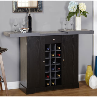 Espresso Wine Storage Cabinet