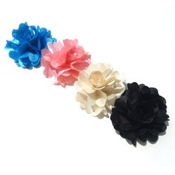 Bow Clippeez 2 Envy Satin Boutique Flower Clips (Set of 2)