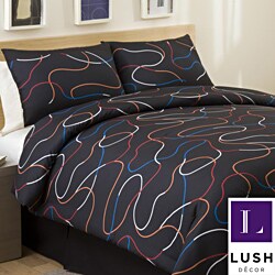 Lush Decor Midnight 4-piece Full-size Comforter Set