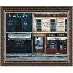 Andre Renoux 'A la Grille' Framed Print Art