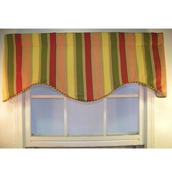 Manchester Autumn Stripe Cornice Valance