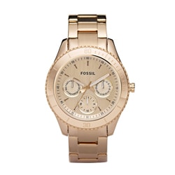 Fossil Women's 'Stella' Multifunction Rose-goldtone Dial Watch