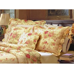 Antique Rose Quilted King-size Shams (Set of 2)