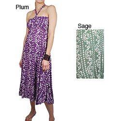 Women's Tribal-print Keyhole Halter Dress (Nepal)