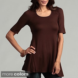 24/7 Comfort Apparel Women's 3/4-sleeve Tunic