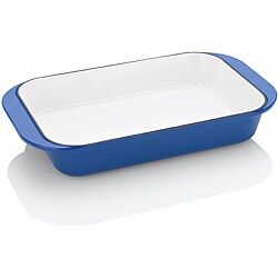 Fagor Blue Enameled Cast Iron Rectangular Baker