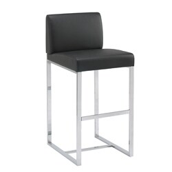 Sunpan Addison 30-inch Metal Black Barstool