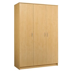 Akadahome Multipurpose Birch 3-door Storage Wardrobe