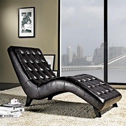 Abbyson Living Newport Bonded Leather Lounger