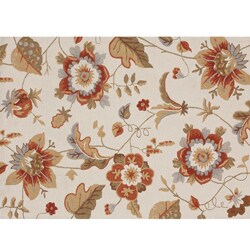 Hand-hooked Charlotte Ivory Rug (7'6 x 9'6)