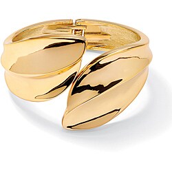 Toscana Collection Goldtone Crossover Bangle Bracelet
