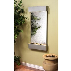 Adagio Whispering Creek Silver Wall-mounted Water Feature 