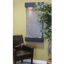 Adagio Whispering Creek Black Finish Wall-mounted Water Feature 