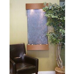 Adagio Whispering Creek Brown Finish Wall-mounted Water Feature 