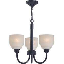Carlton Collection Bronze 3-light Chandelier