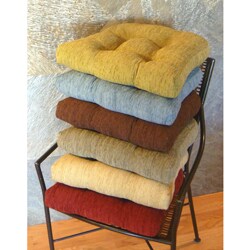 Elegance Chenille Non-slip Chair Pads (Set of 2)
