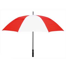 Rainkist Umbrellas 60-inch Red/White Nylon Umbrella