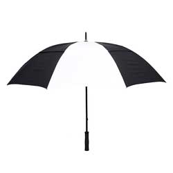 Rainkist Umbrellas 60-inch Black/White Nylon Umbrella