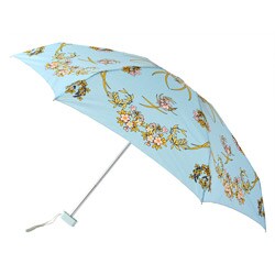 Leighton 41-inch Blue Floral Compact Umbrella