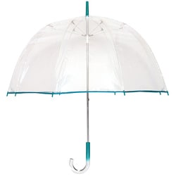 Tina T Bubble Clear/Teal Bubble Umbrella