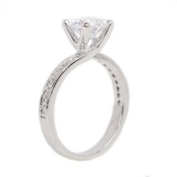 NEXTE Jewelry Silvertone Cubic Zirconia Ring