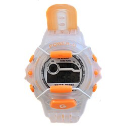 Power G Perfect Time Orange Alarm Chronograph Watch 