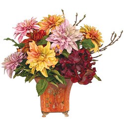 Floral Villa Arrangement 20-inch Square Planter