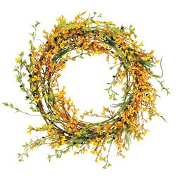 Yellow 24-inch Forsythia Wreath 