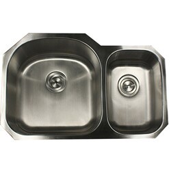 Highpoint Collection Stainless Steel Undermount Double Bowl Kitchen Sink