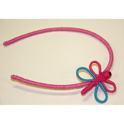 Cotton Yarn Pink Butterfly Headband (Colombia)