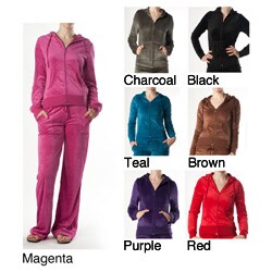 Tabeez Junior's Hooded Velour Tracksuit