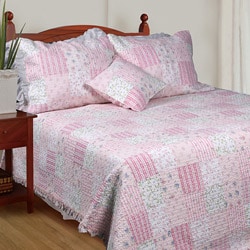 Spring Flowers Twin-size Quilt Set