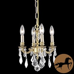 Christopher Knight Home Crystal 4-light French Gold Chandelier